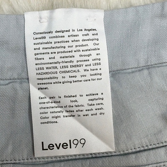 NWT Level 99 Shorts luxury Tencel linen lyocell size 24 2 pockets XS - Picture 8 of 9